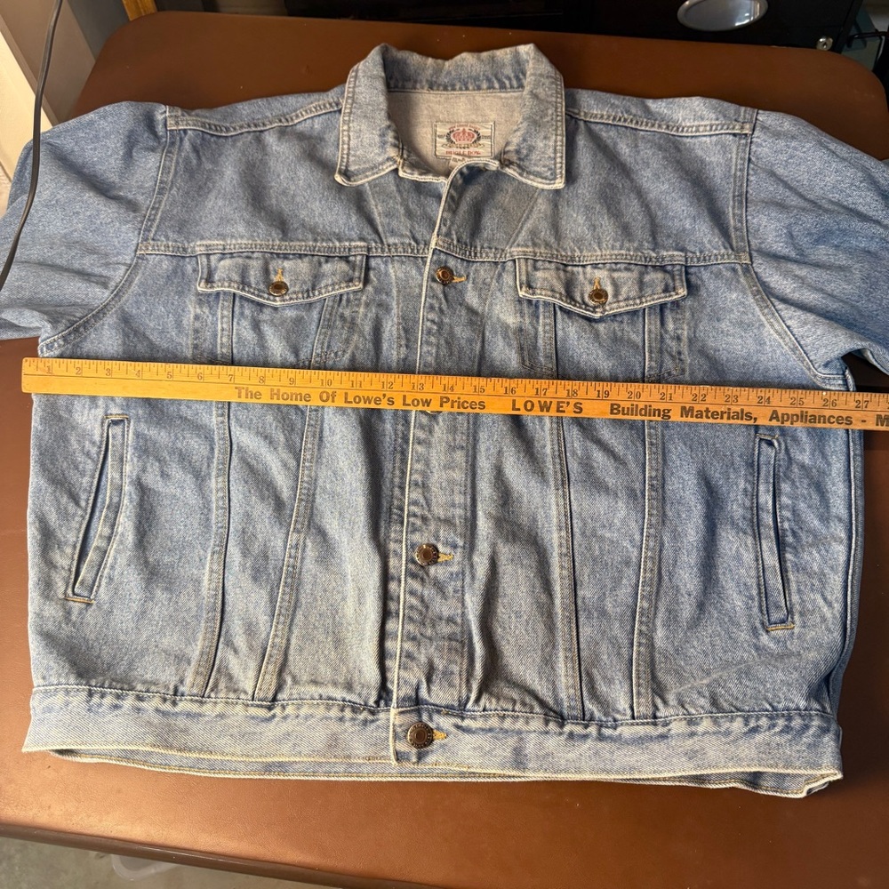 Vintage Bugle Boy Light Blue Denim Trucker Jacket Y2K 90’s Biker 100% Cotton - Picture 10 of 13